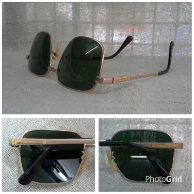 แว่นตาไททาเนียมบริสุทธิ์สำหรับผู้บุกเบิกตัวจริง!  Vintage BURBERRYS handmade in England บิ๊กไซซ์!