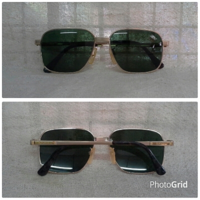 แว่นตาไททาเนียมบริสุทธิ์สำหรับผู้บุกเบิกตัวจริง!  Vintage BURBERRYS handmade in England บิ๊กไซซ์!