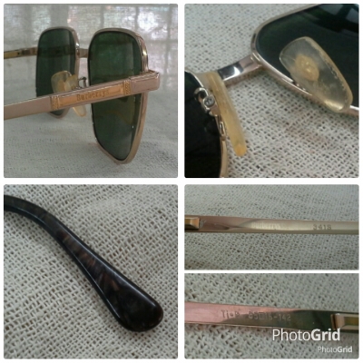 แว่นตาไททาเนียมบริสุทธิ์สำหรับผู้บุกเบิกตัวจริง!  Vintage BURBERRYS handmade in England บิ๊กไซซ์!