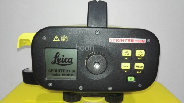 ขายกล้องระดับดิจิตอล LEICA SPRINTER 150M สภาพ90\% พร้อมสต๊าฟบาร์โค๊ต4เมตรใหม่ ขาใหม่