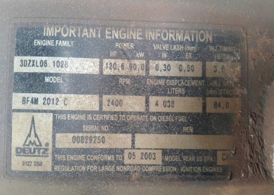 เครื่องปั้มลม 18 BAR ยี่ห้อ ATLAS เครื่องดีเชล 4 สูบ เทอร์โบ มีล้อลาก เก่าญี่ปุ่น