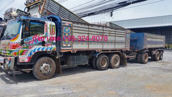 ขายรถพ่วงดัมพ์มิเนียม ISUZU เครื่อง 300 แรง ปี 53 ไมล์ 85,xxx ลูก 3 เพลาแท้ ทะเบียนพร้อม