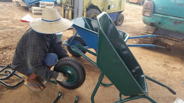 ขาย รถเข็นปูน ทราย ดิน ปุ๋ยเอนกประสงค์ ของนำเข้าจากจีน เหล็กดี ล้อเติมลม