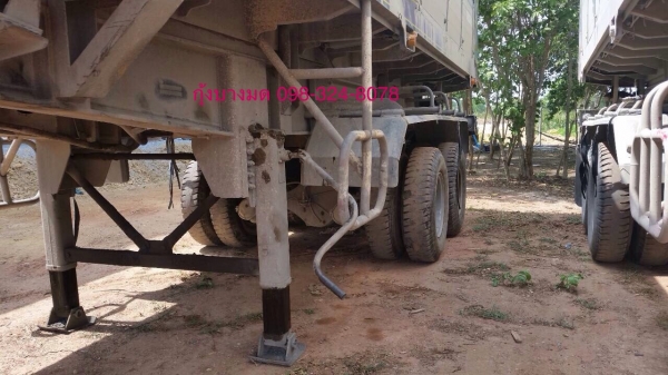 ขายหางเซมิดัมพ์มิเนียม ยาว 8.50 เมตร 2 เพลา มี 3 หาง ยาง 80\% ทะเบียนพร้อม