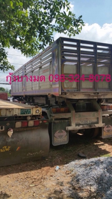 ขายหางเซมิดัมพ์มิเนียม ยาว 8.50 เมตร 2 เพลา มี 3 หาง ยาง 80\% ทะเบียนพร้อม