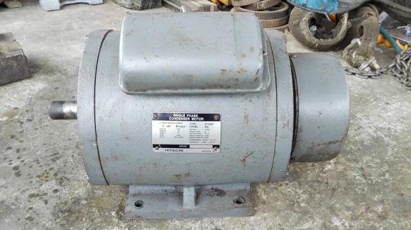 ** ขอบคุณผู้ซื้อ&amp;พี่เสือครับ ** มอเตอร์ HITACHI 3 HP 220V ไฟบ้านสภาพเทพเดิมยันเล็บวิ่งนุ่มมาเทสก่อนได้