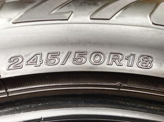 ยาง Firestone 245 50 18 สิ้นปี14 ดอกเต็ม ไม่มีปะ ราคาไม่แพง