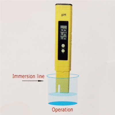 เครื่องวัดค่าความเป็นกรด - ด่าง ช่วงการวัดค่า pH: 0.0-14.0 พีเอชอุณหภูมิในการทำงาน: 0-50 &deg; ของใหม่พร้อมใช้งาน