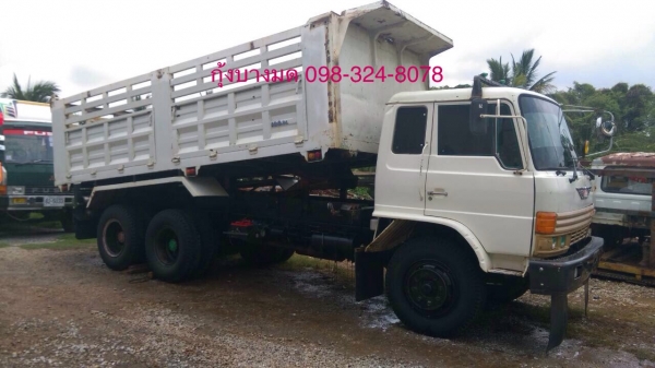 ขายรถบรรทุกดัมพ์ HINO F18 เครื่องเดิม HO7C-185 แรง 2 เพลา รถวิ่งอ้อย แชสซีสวย ทะเบียนพร้อม