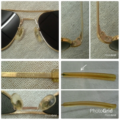 แว่นตาเสืออากาศ  เก่าเก็บ!  ตัวบิดา!  COMMAND made in USA 23K  เวรี่บิ๊กไซซ์!