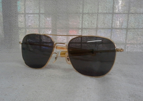 แว่นตาเสืออากาศ  เก่าเก็บ!  ตัวบิดา!  COMMAND made in USA 23K  เวรี่บิ๊กไซซ์!