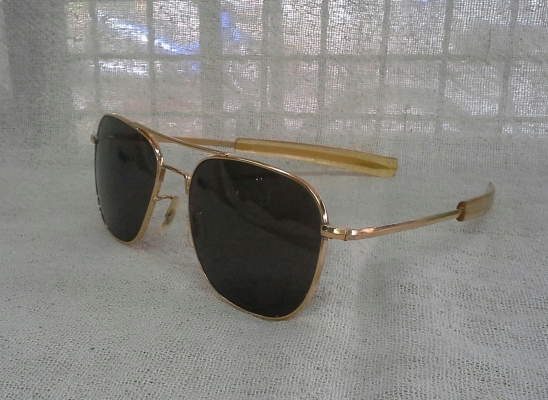 แว่นตาเสืออากาศ  เก่าเก็บ!  ตัวบิดา!  COMMAND made in USA 23K  เวรี่บิ๊กไซซ์!