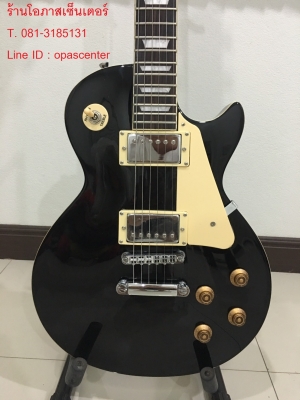 กีต้าร์ไฟฟ้าทรงเลสพอล ยี่ห้อ Perfect ของใหม่ มือหนึ่ง สีดำ เสียงดี งานดี ขายถูก