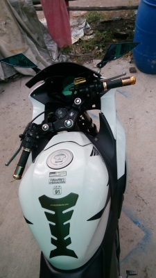 40,000฿ ขายhonba  CBR150, ปี2012 เครื่องเดิม150+วิ่งสบายๆ ไฟเหลี้ยวหน้าทรงนินจา  ท่อเดิมผ่า ไฟท้ายledไฟเหลี่ยวในตัว ยางใหม่110-140ใหย่กว่าเดิม สภาพตามรุป พร้อมโอน เดือนตุลา ชื่อติดทหารอยู่ขายเพราะจะอัฟCC!!!! สนหลังไมค์!!0829143069