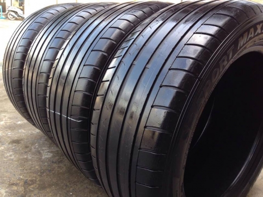 ยาง DUNLOP 245-50-18 MADE IN GERMANY ยางรันแฟลต ปี 13 ครบชุด 4 เส้น 3500 สภาพสวยๆไม่บวมดอกยางเหลือเยอะเอาไปวิ่งกันใด้อีกยาวค่ะ