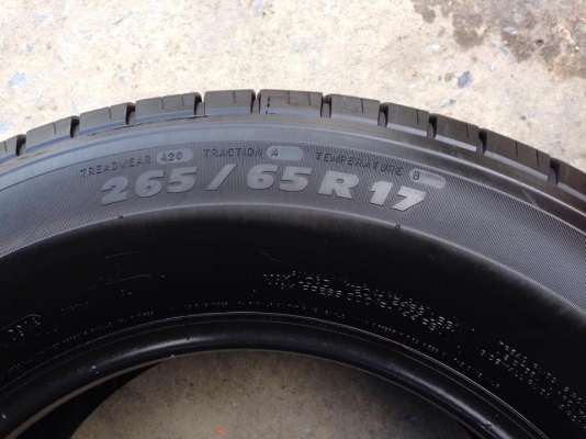 ยาง MICHELIN 265-65-17 ปี 14 ครบชุด 4 เส้น 6000 สภาพสวยๆดอกยางนิ่มๆไม่บวมไม่กินข้างเอาไปวิ่งกันยาวๆค่ะ