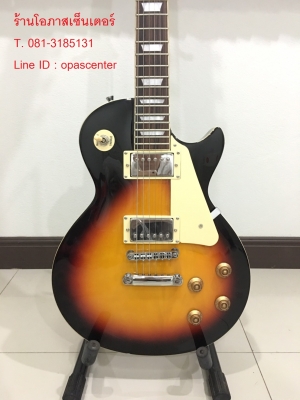 กีต้าร์ไฟฟ้าทรงเลสพอล ยี่ห้อ Perfect ของใหม่ มือหนึ่ง สีซันเบิร์ส เสียงดี งานดี ขายถูก