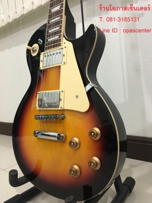 กีต้าร์ไฟฟ้าทรงเลสพอล ยี่ห้อ Perfect ของใหม่ มือหนึ่ง สีซันเบิร์ส เสียงดี งานดี ขายถูก