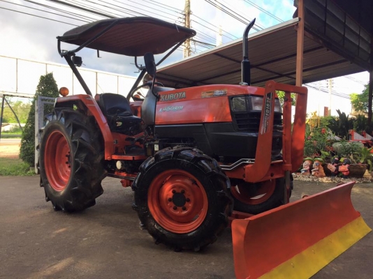 ขายรถไถKubota L4508DI (4WD) พร้อมใบมีดหน้าและผานพรวน รถสวย พร้อมใช้งาน