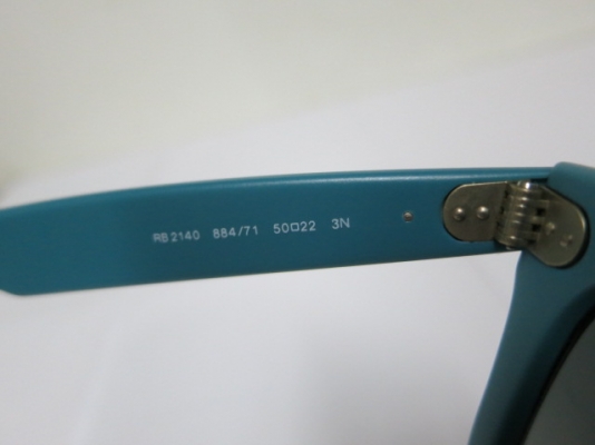 แว่นกันแดด RAYBAN RB2140 กรอบเขียว 884-71 3N 50-22 ของแท้ สภาพใหม่มาก ยกกล่อง ส่งฟรี