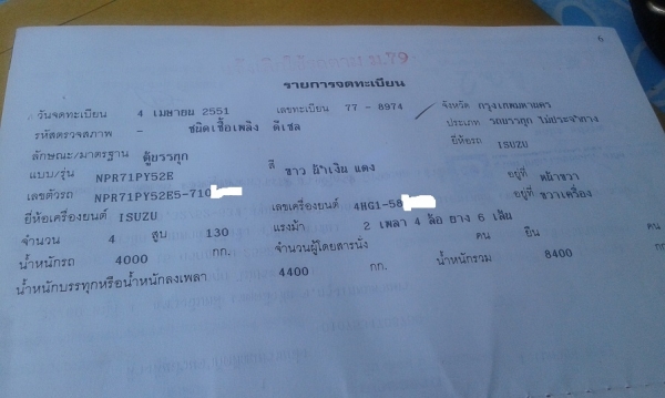 ISUZU NPR 130 แรง หัว - แชชซี ยาว 5 เมตร รถห้างแท้ ปี 51