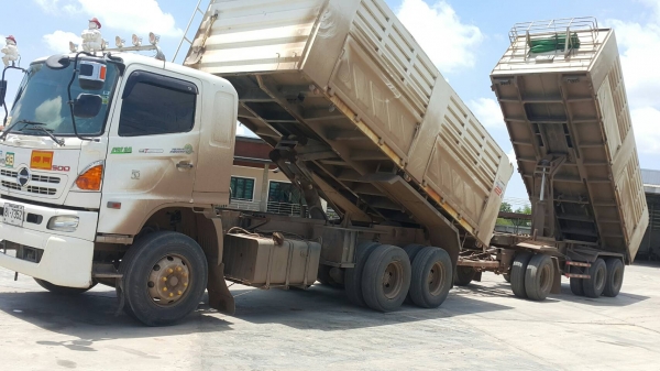 ขายด่วนHINO MEGA344ปี56สองเพลาดั้มแม่ลูกๆ3เพลาสภาพพร้อมใช้ราคาโทร0856842587