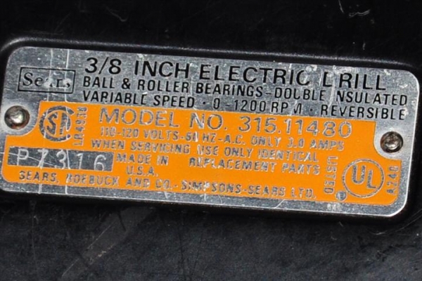 สว่านรุ่นเก่า Made in USA ยี่ห้อ CRAFTSMAN