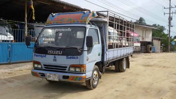 NPR 120แรง ฝาขาวรถห้าง น๊อต 6 เกียร์สั้น ยาว 5 เมตร คัสซีสวย เครื่องฟิตแล้ว กระบะไม่สวย