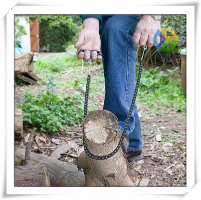 เลื่อยโซ่ตัดไม้ใช้มือดึงแบบพกพาพร้อมซ่องเก็บพกติดตัวสะดวก