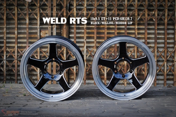 WELD RTS ขอบ18 6H139.7+ยาง 255/55R18 เริ่มชุดละ 29000