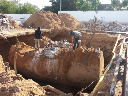 ขายถังใต้ดิน 20000 ลิตรเพิ่งขุด สดๆ