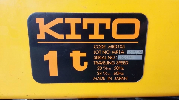 ** SOLD ** ตัวเดินราง KITO 1 Ton ระบบไฟตรงแท้ 380V.สภาพสวยสดใหม่มาดูมาเทสก่อนได้ครับ!!