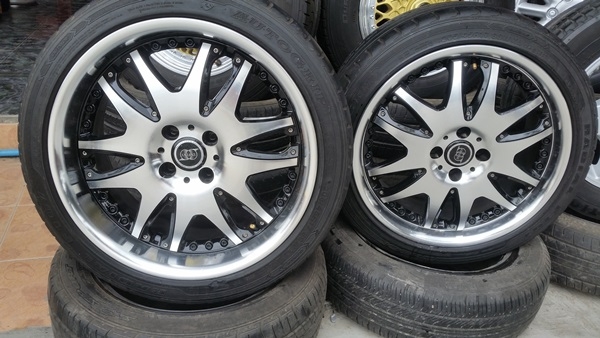 ขายล้อ INFINITY ขอบ17 4รู100 กว้าง7.5 พร้อมยาง 4 ล้อ