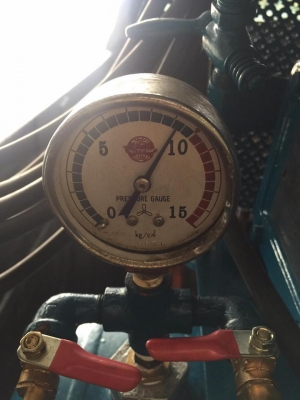 ขายแล้วครับ ปั๊มลม FUJI 1 หัว 2สูบ ถัง 75 L.มอเตอร์ 1HP ไฟยี่ปุ่น เปลี่ยนเป็นไฟบ้านแล้วครับ + 1500 บาท