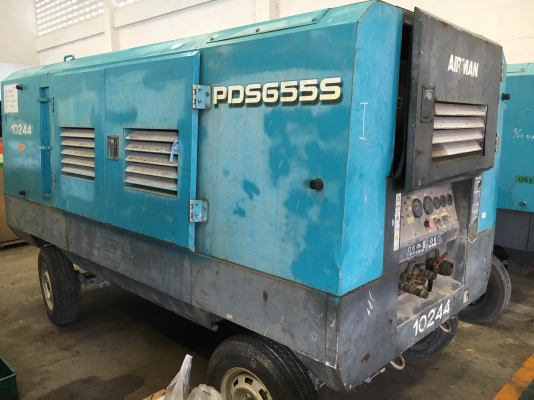 Airman PDS655S : ปั๊มลม 7บาร์ : 655cfm นำเข้าจากญี่ปุ่น โทร. 080-6565422 (หนิง)