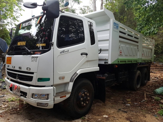 สิบล้อ มิตชู 270ยูโร3ปี55 ดั้มกะบะสามมิต มีระบบลากจูง สภาพนางฟ้าสวยจัดเดิมๆทั้งคัน เล่มทะเบียนพร้อมโอน