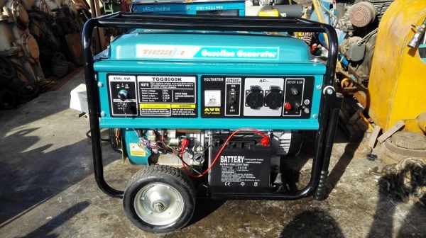** ขอบคุณผู้ซื้อ&amp;พี่เสือครับ ** TOSAKI GENERATOR TGG8000K เครื่องเบนซิน 6.5 KW. เชื่อมได้ สภาพ 99\% ใช้ครั้งเดียว!!