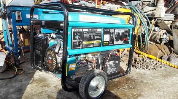 ** ขอบคุณผู้ซื้อ&amp;พี่เสือครับ ** TOSAKI GENERATOR TGG8000K เครื่องเบนซิน 6.5 KW. เชื่อมได้ สภาพ 99\% ใช้ครั้งเดียว!!
