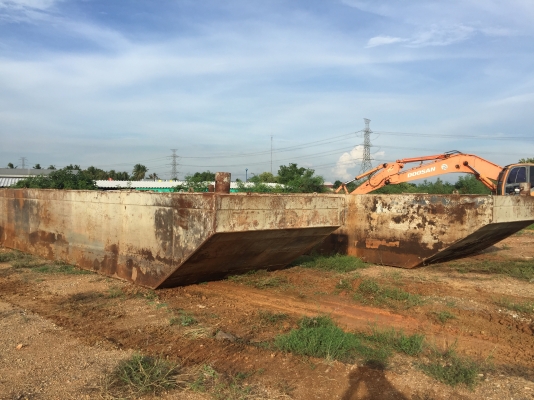 ขาย เรือโป๊ะ สำหรับรถแบ็คโฮ200 แบบแยก2ชิ้น ขาย เรือโป๊ะ สำหรับรถแบ็คโฮ200 แบบแยก2ชิ้น