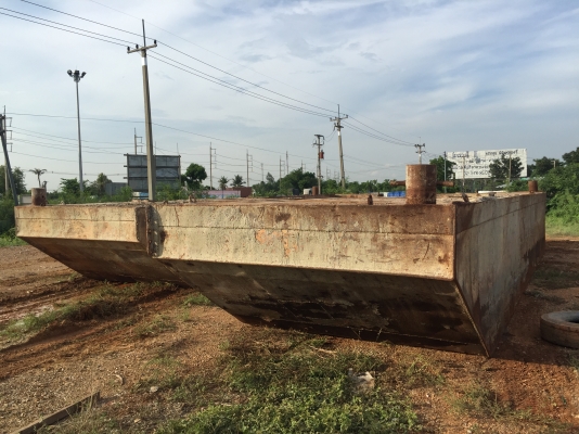 ขาย เรือโป๊ะ สำหรับรถแบ็คโฮ200 แบบแยก2ชิ้น