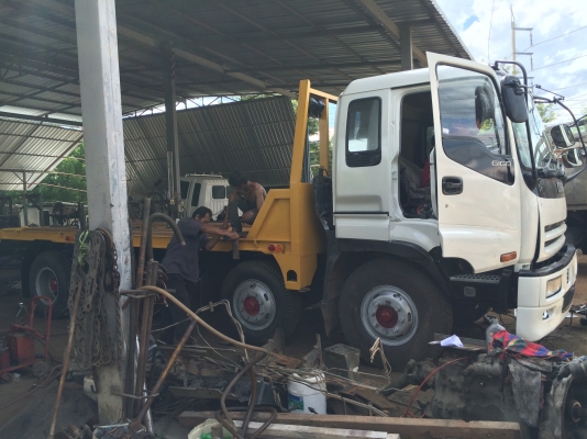 ขายเทรนเลอร์ ISUZU FXZ23NFY เครื่อง6SD1 เทอร์โบอินเตอร์ 270 แรง หัวจิ๊กก้า ราคา 1050000 บาท แพใหม่เหล็กบีมขึ้น 320