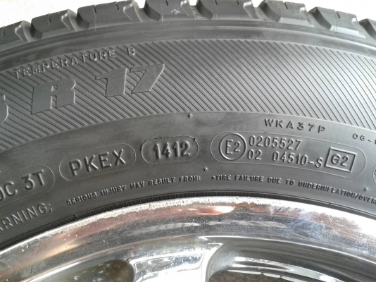 ขอบ17นิ้ว6รู พร้อมยาง สวยๆ 4 ล้อ ราคา 7800 บาท