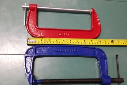 ขายซีแคมตราเพชรจับงานขนาด8" ปากจับงานได้6"ALLOY STEEL.งานเก่าเก็บ