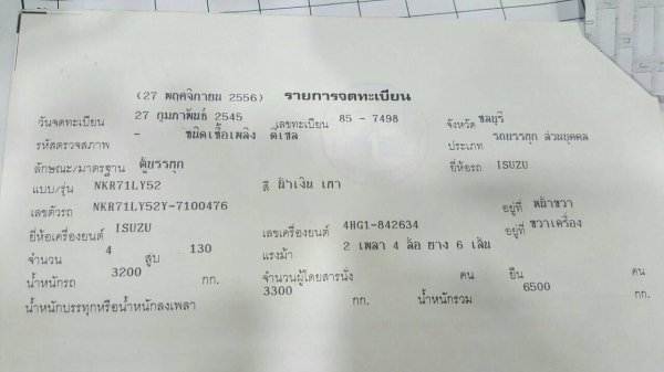 หกล้อ อีซุชุ NKR130ยูโร2ปี45ตู้แห้ง ช่วงยาว 4.30ม สภาพดีพร้อมใช้ ทะเบียนพร้อมโอน