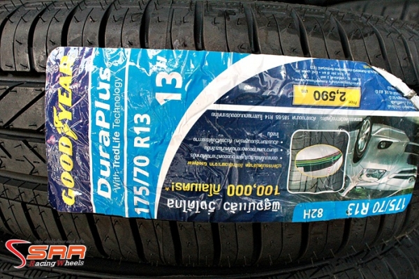 GOODYEAR DURAPLUS 175/70R13 ปี15 ราคาพิเศษ