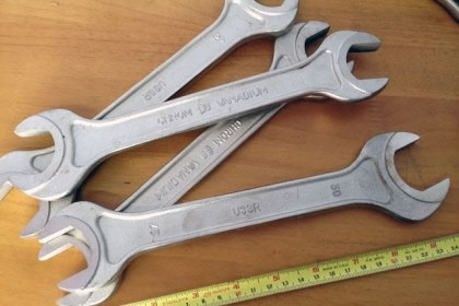 ขายประแจปากตายรัสเซียเบอร์27/30งานเก่าเก็บ USSR Made in Rusia.