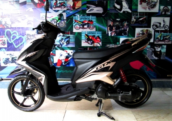 MIO 125i gtx สีดำนํ้าตาล ตัวท๊อปล้อแมกซ์ ระบบหัวฉีดอัจฉริยะ YMJET-FI ประหยัดน้ำมัน แถม 3 รายการ 25900