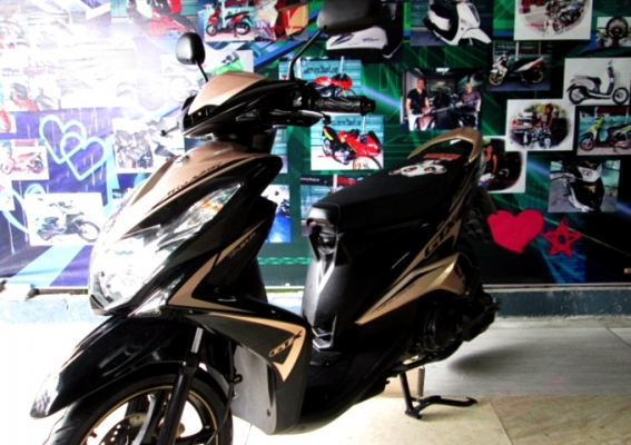 MIO 125i gtx สีดำนํ้าตาล ตัวท๊อปล้อแมกซ์ ระบบหัวฉีดอัจฉริยะ YMJET-FI ประหยัดน้ำมัน แถม 3 รายการ 25900