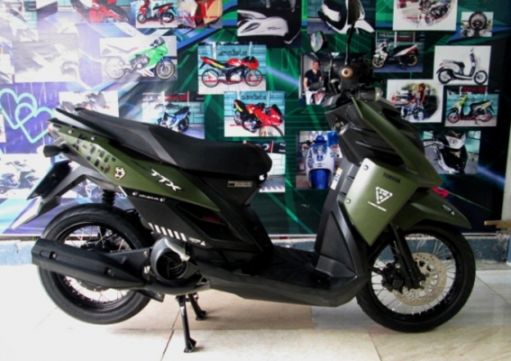 TTX  สีเขียวดำ ลายทหาร ลิมิเต็ด  หัวฉีด กระบอกสูบ DiASil ช่วยประหยัดน้ำมันขั้นเทพ  แถม 3 รายการ