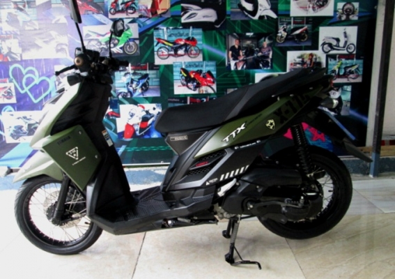 TTX  สีเขียวดำ ลายทหาร ลิมิเต็ด  หัวฉีด กระบอกสูบ DiASil ช่วยประหยัดน้ำมันขั้นเทพ  แถม 3 รายการ